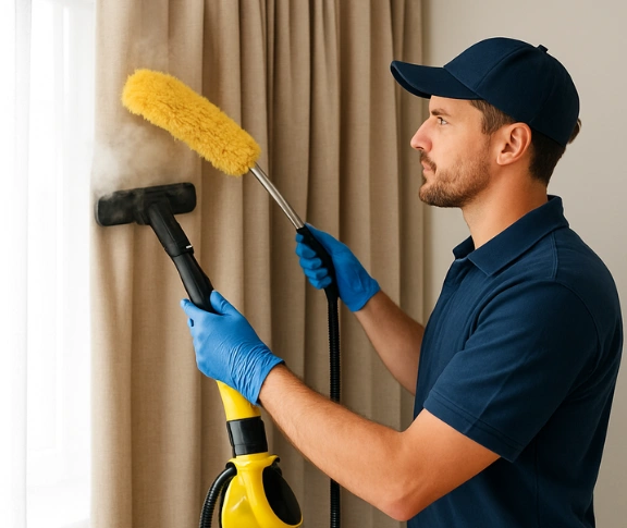 Trusted drapes cleaning technician Matty Curtain Cleaning kemblawarra-nsw QLD