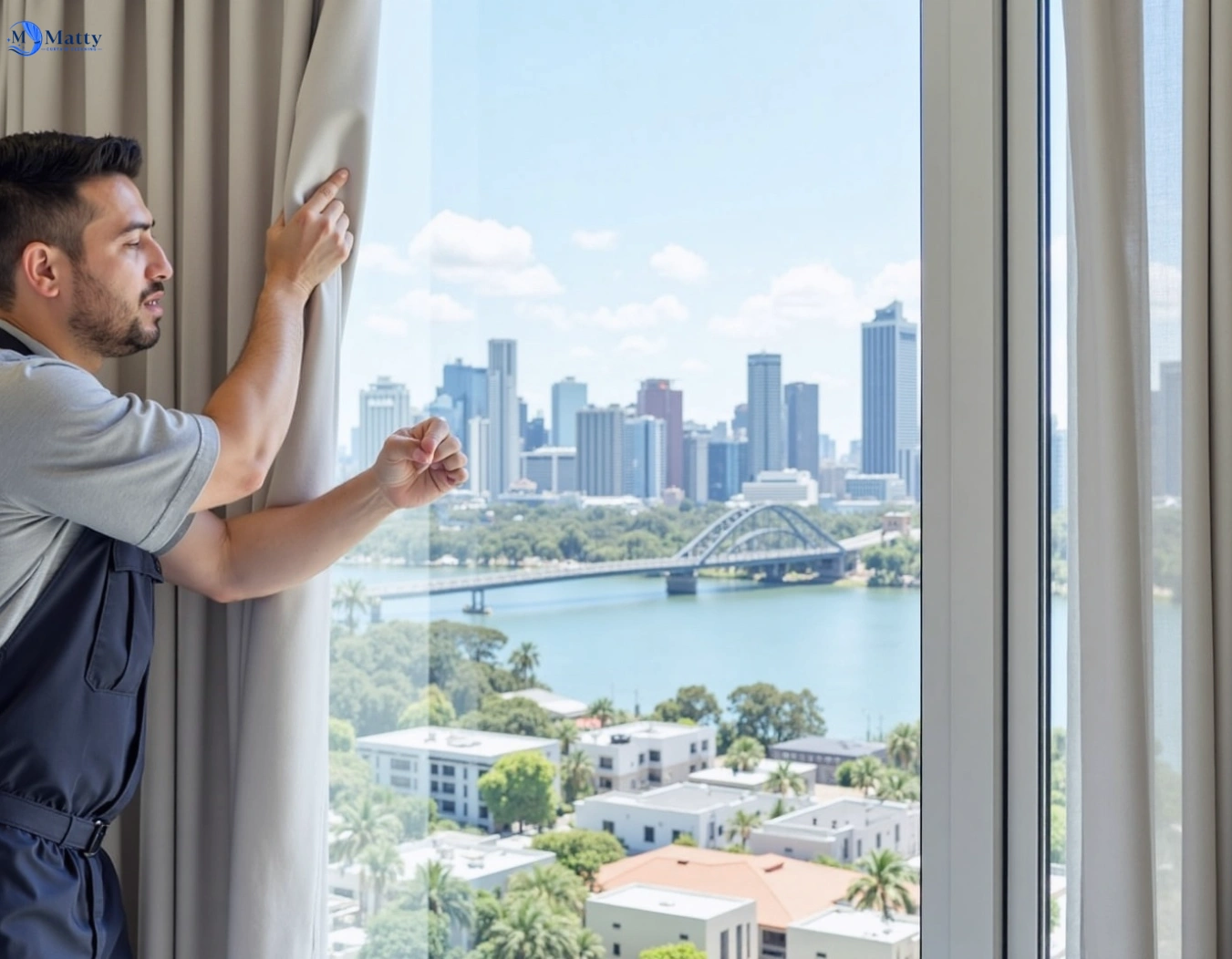 Professional curtain steam cleaning service kemblawarra-nsw QLD by Matty Curtain Cleaning